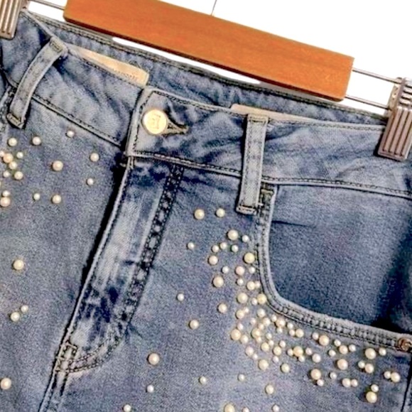 Pilcro and the Letterpress Denim - Pilcro and the Letterpress Script Pearl High Rise Skinny Jeans